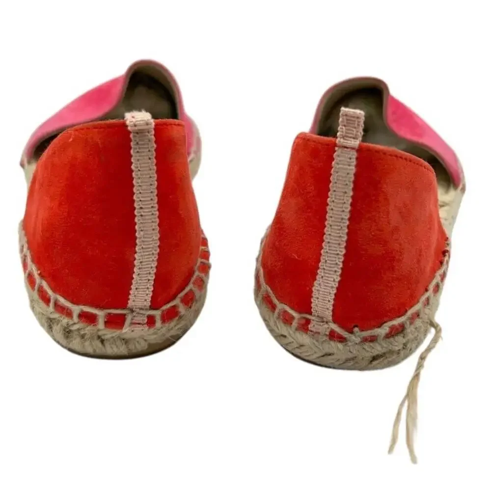 Boden Women's Pink D'orsay Slip On Espadrilles Flats Size EU 38 US 7